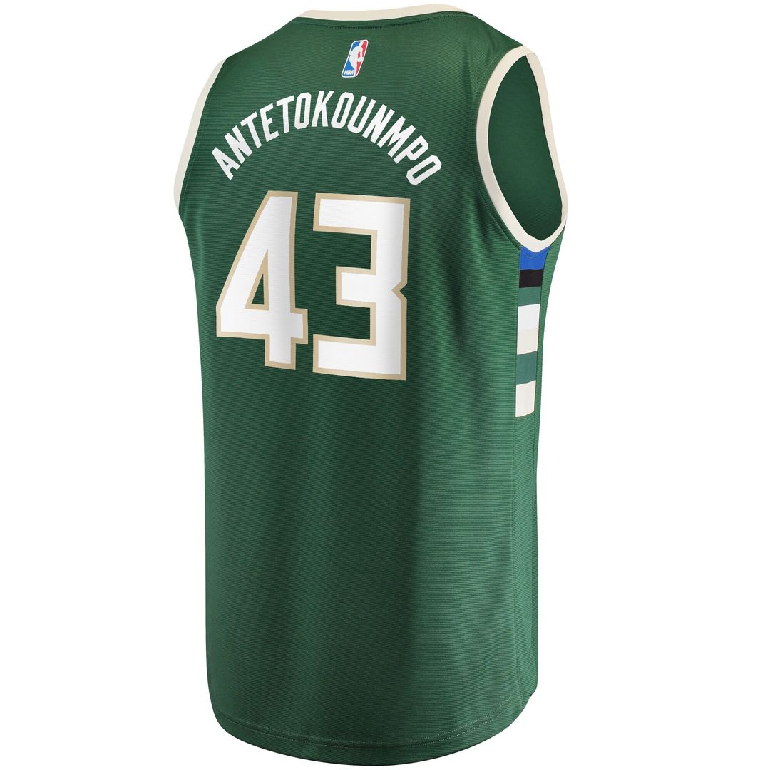 Thanasis Antetokounmpo Milwaukee Bucks Fanatics Fast Break Player Replica Jersey - Icon Edition - Hunter Green