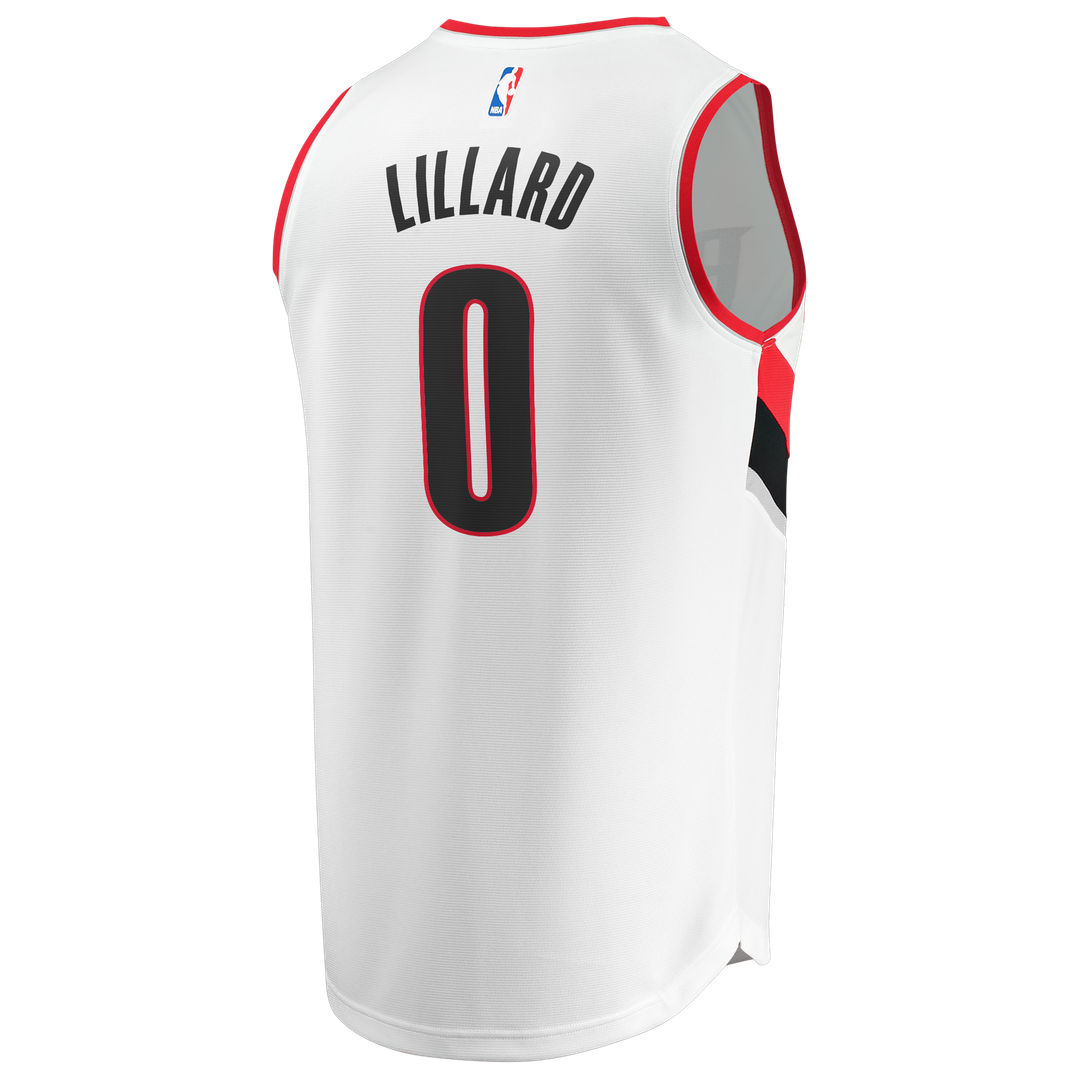 Damian Lillard Portland Trail Blazers Fanatics Fast Break Replica Jersey - White - Association Edition
