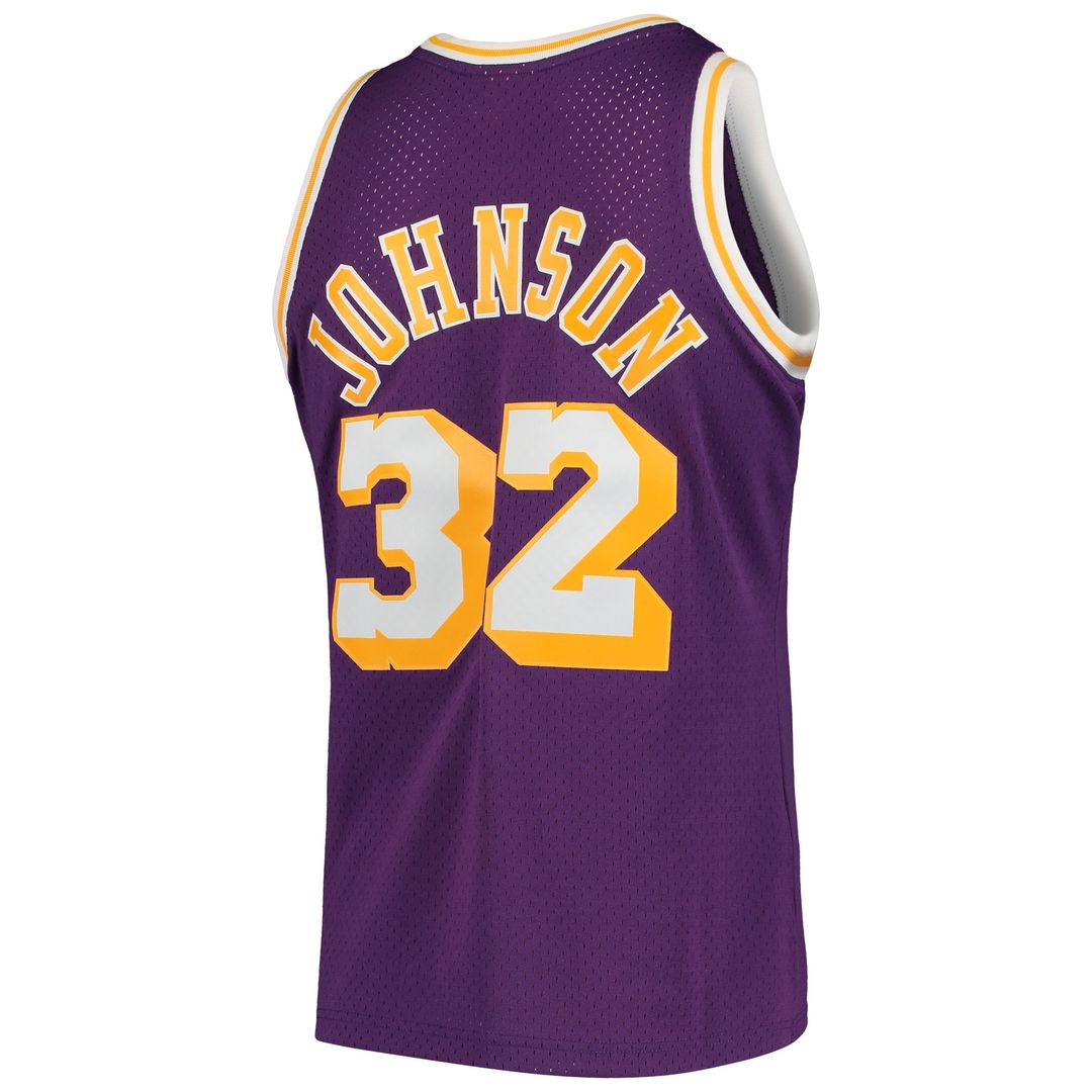 Magic Johnson Los Angeles Lakers Mitchell & Ness 1984/85 Hardwood Classics Swingman Jersey - Gold