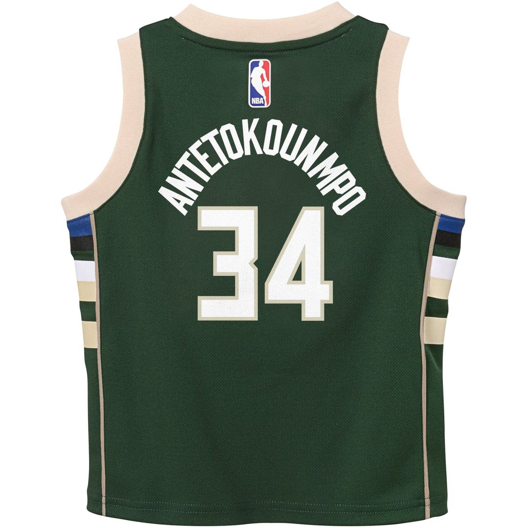 Giannis Antetokounmpo Milwaukee Bucks Nike Toddler Player Swingman Jersey - Icon Edition - Green