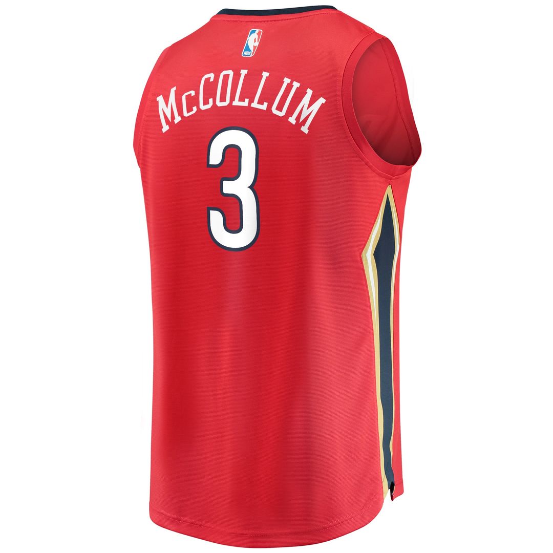C.J. McCollum New Orleans Pelicans Fanatics Fast Break Player Replica Jersey - Statement Edition - Red