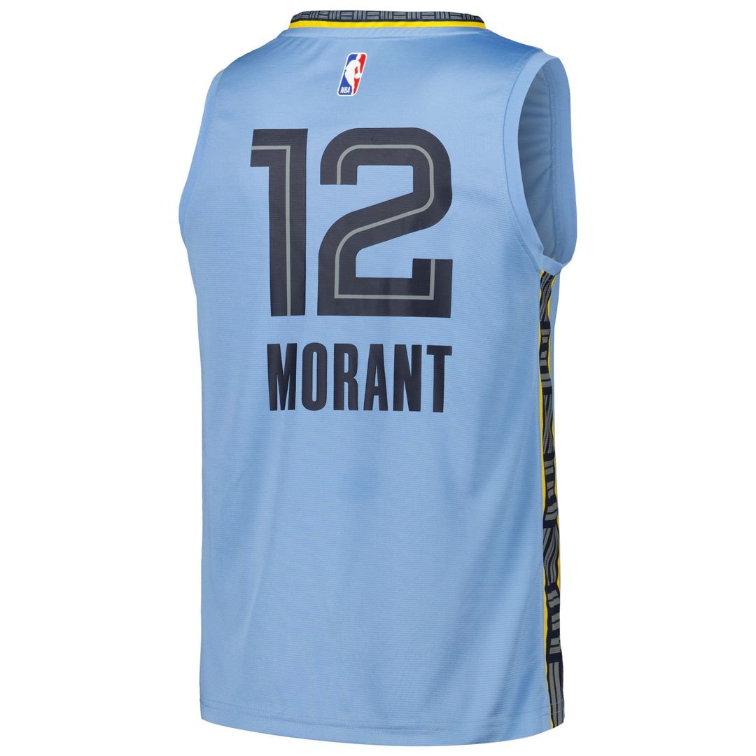 Ja Morant Memphis Grizzlies Fanatics Fast Break Player Replica Jersey - Statement Edition - Light Blue