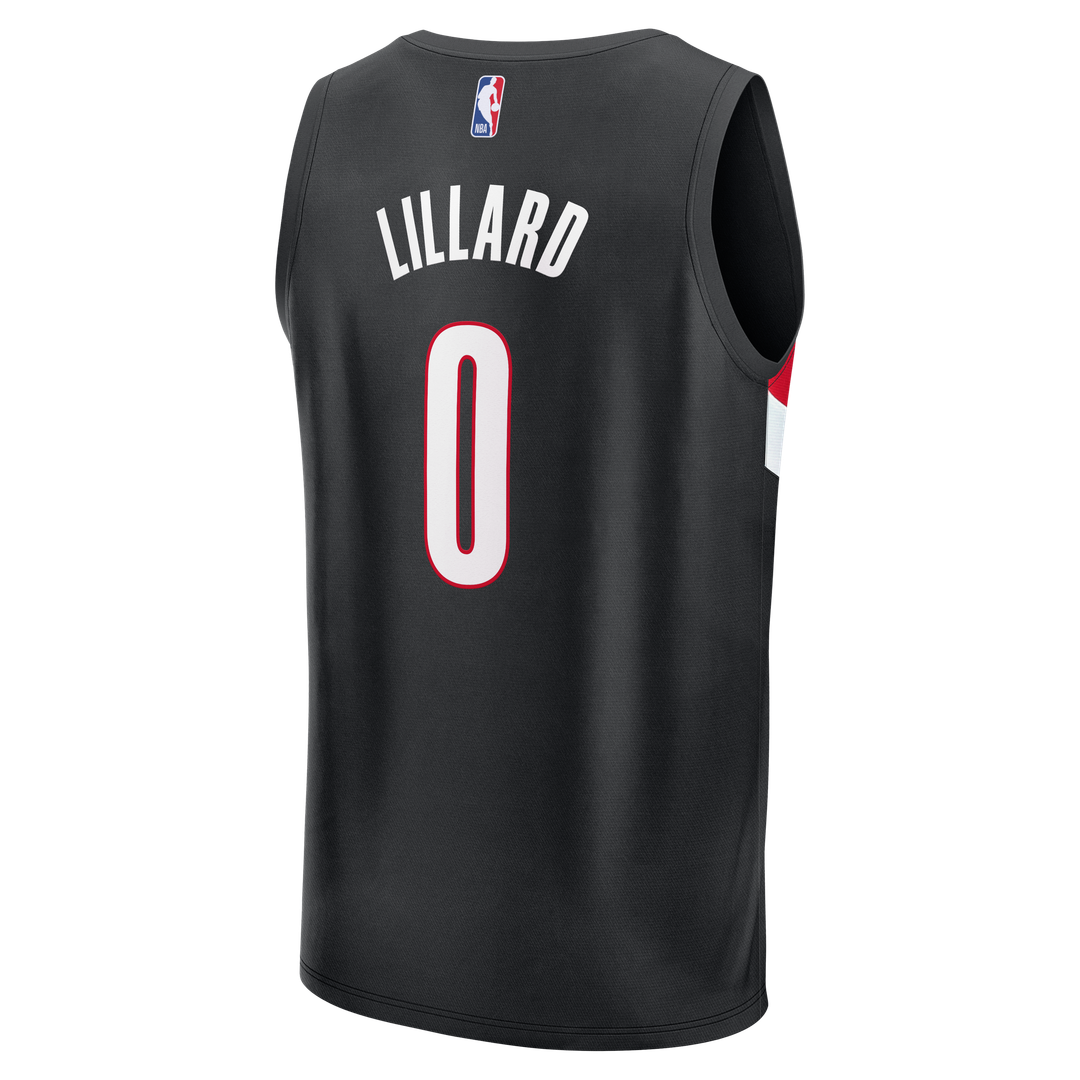 Damian Lillard Portland Trail Blazers Fanatics Youth Fast Break Replica Jersey - Black - Icon Edition