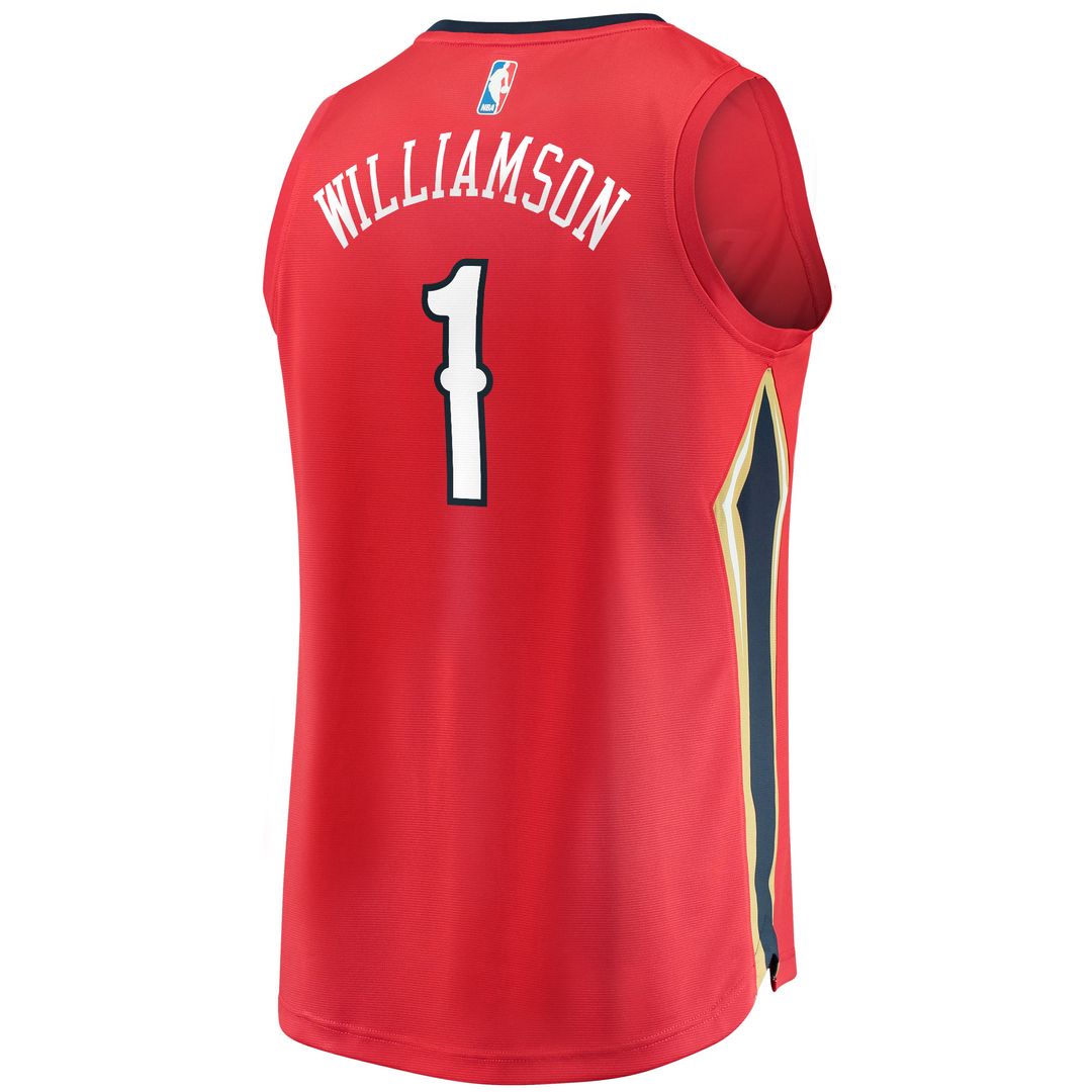 Zion Williamson New Orleans Pelicans Fanatics Replica Fast Break Jersey Navy - Icon Edition