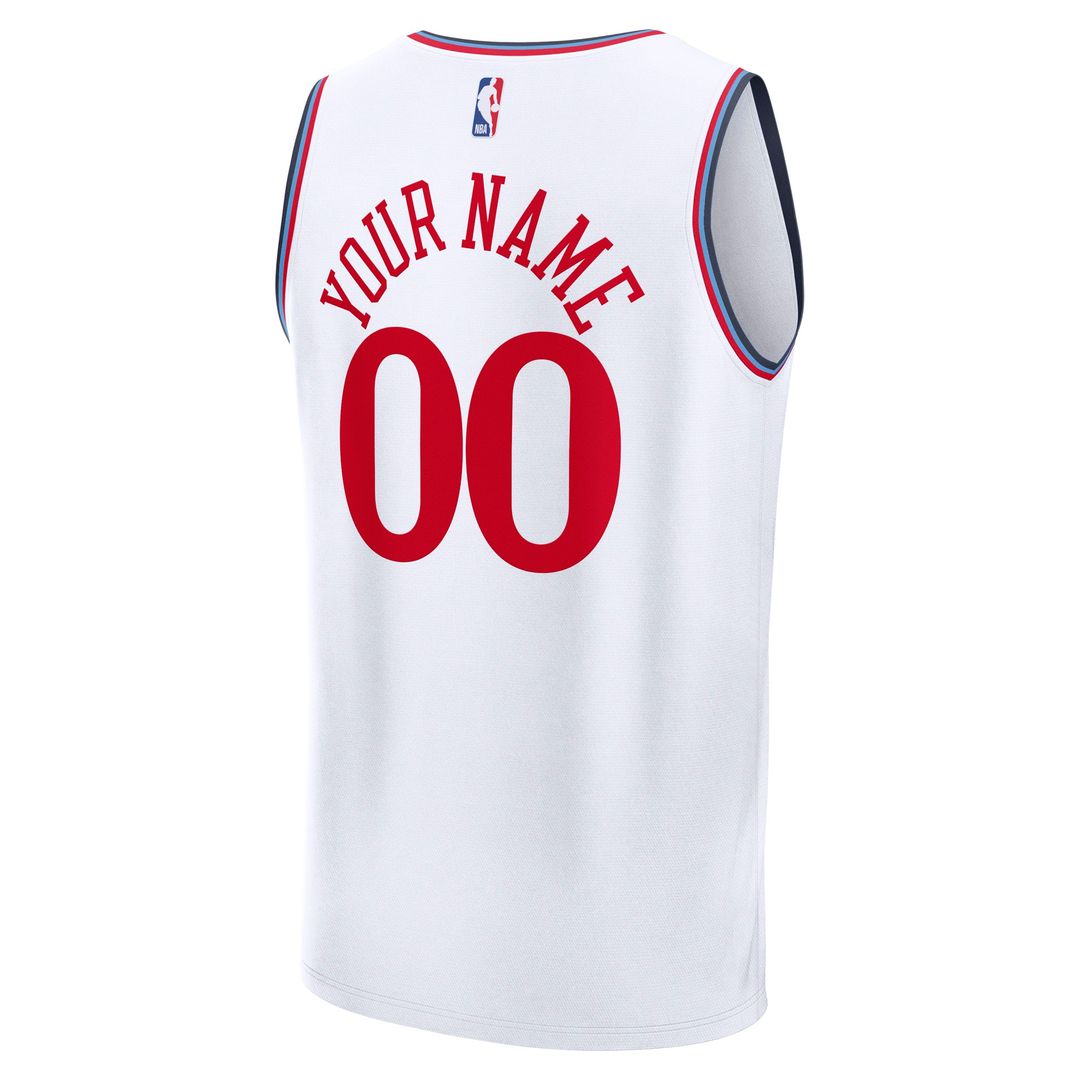 LA Clippers Fanatics Fast Break Custom Jersey - Statement Edition - Red
