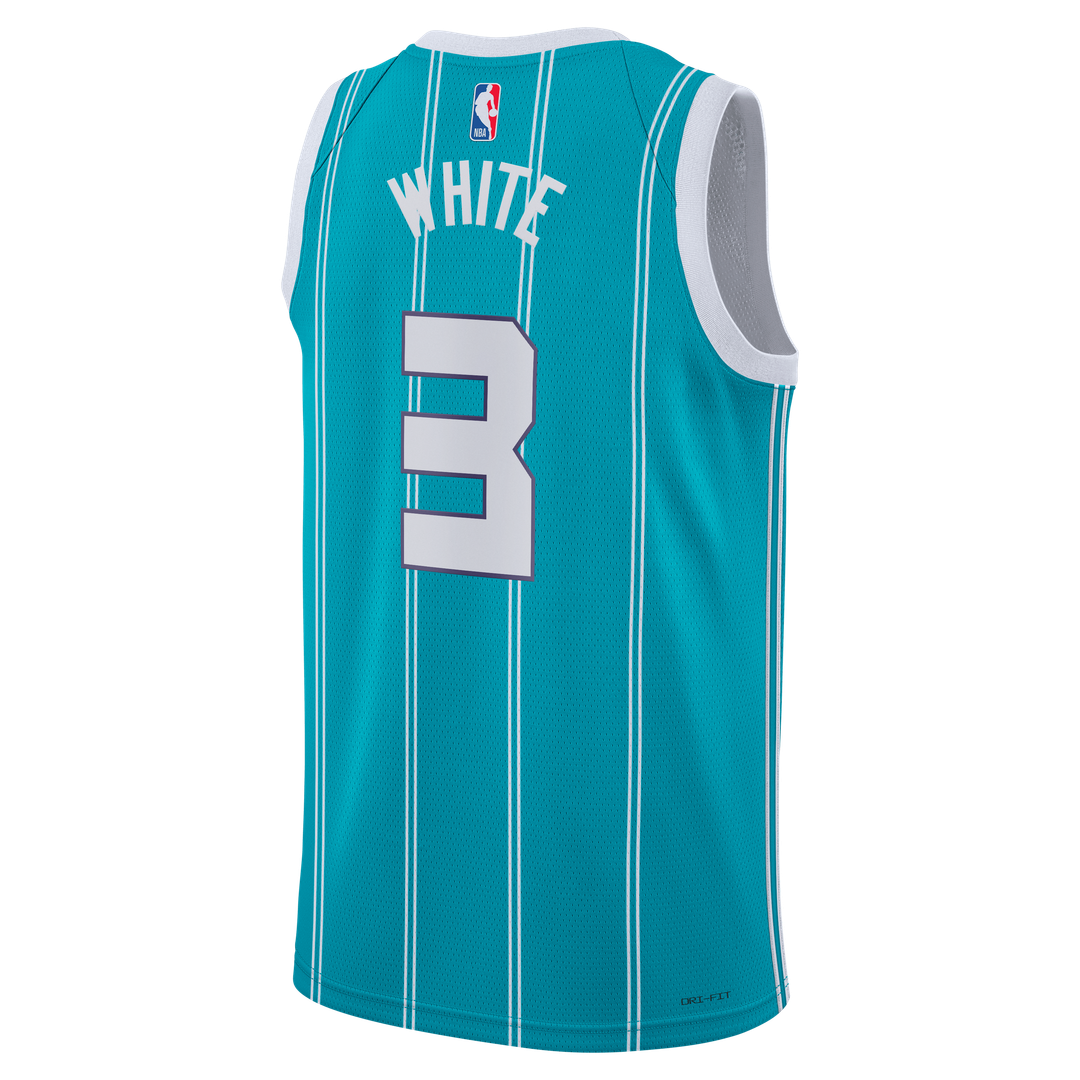 Coby White Charlotte Hornets Jordan Brand Unisex Swingman Jersey - Icon Edition - Teal