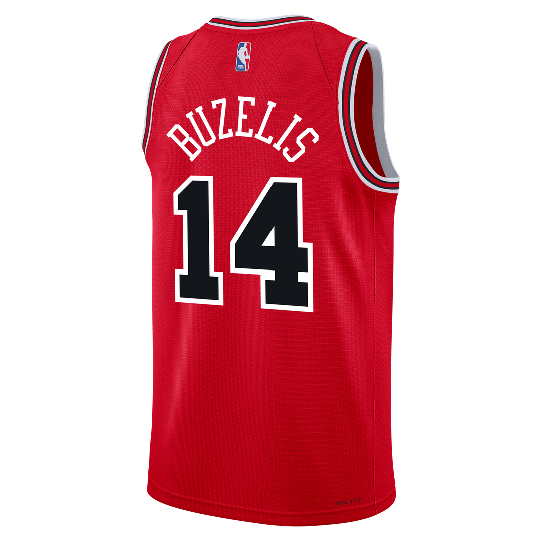 Matas Buzelis Chicago Bulls Nike Youth Swingman Jersey - Icon Edition - Red