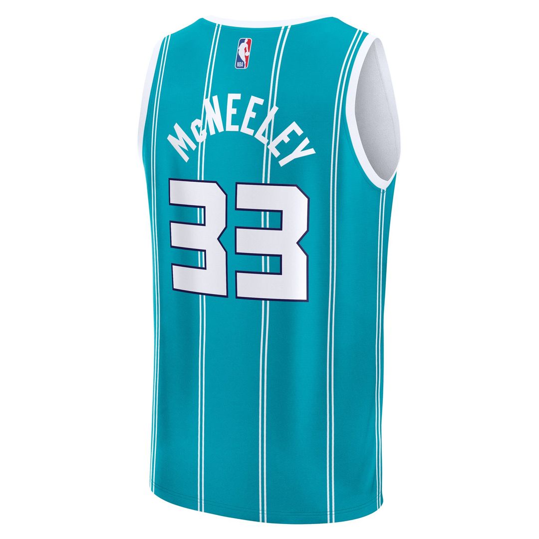 Liam McNeeley Charlotte Hornets Fanatics Fast Break Replica Jersey - Teal - Icon Edition