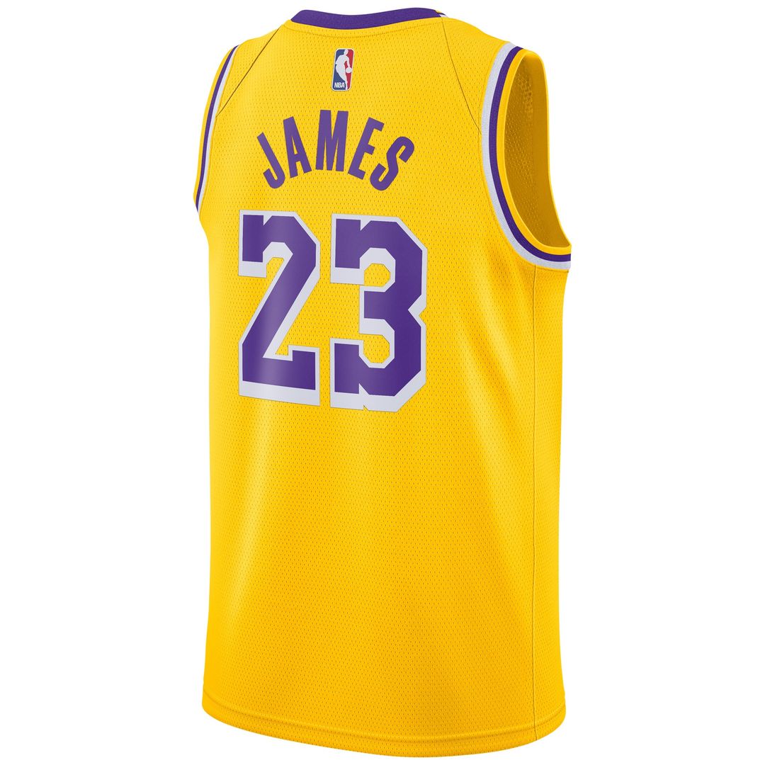 LeBron James Los Angeles Lakers Nike Player Swingman Jersey Gold - Icon Edition