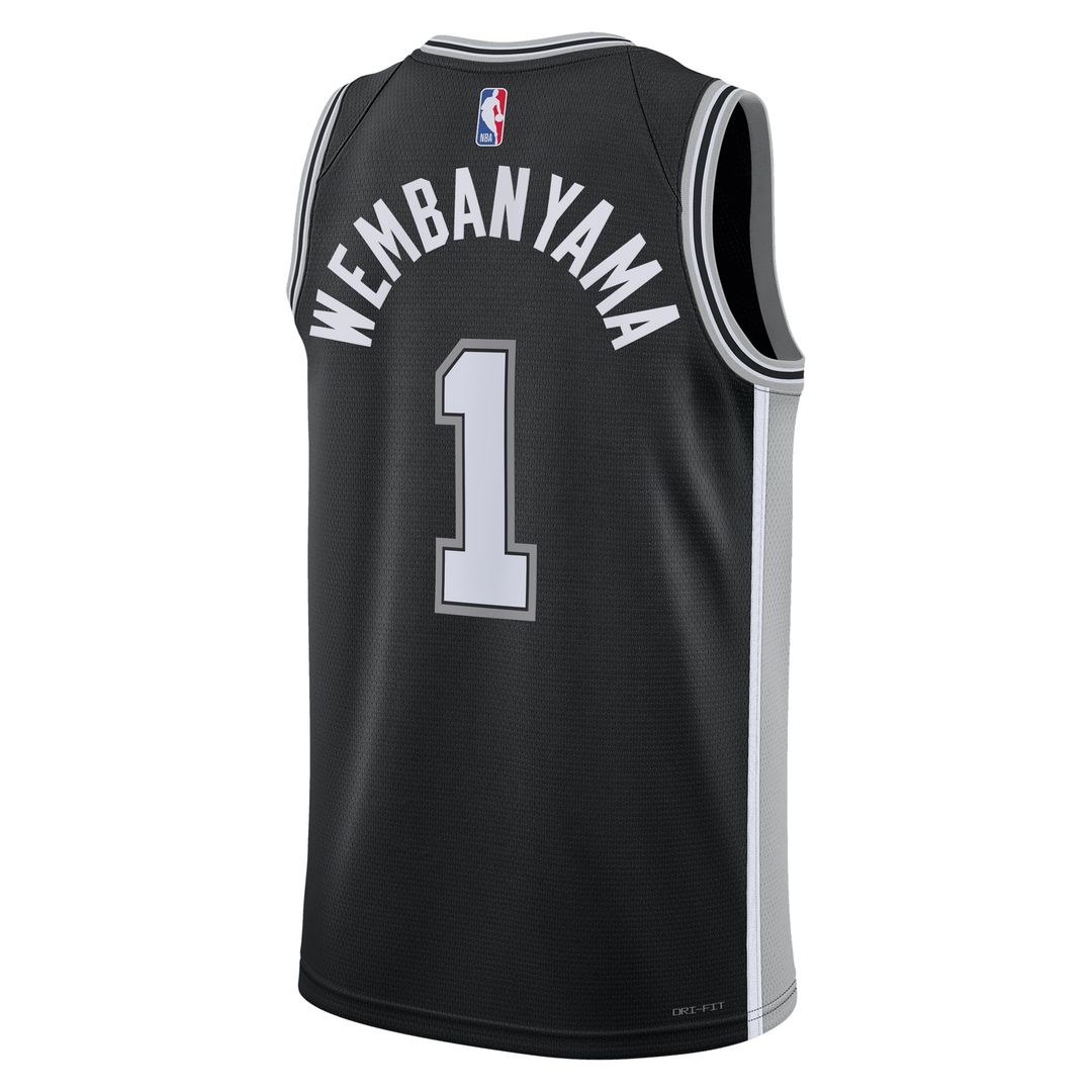 Victor Wembanyama San Antonio Spurs Nike Unisex Swingman Jersey - Icon Edition - Black