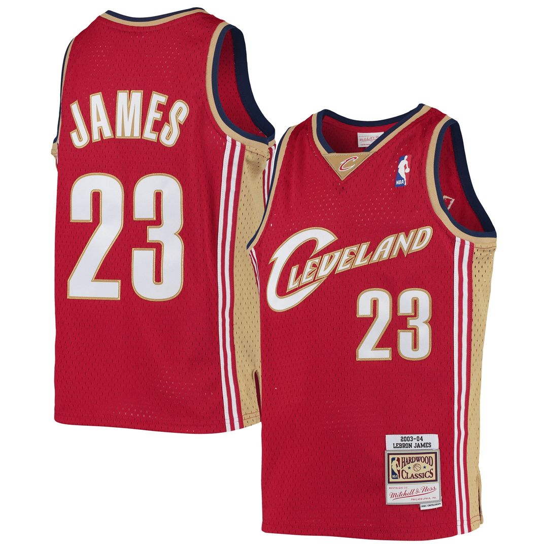 LeBron James Cleveland Cavaliers Mitchell & Ness Youth 2008 - 09 Hardwood Classics Swingman Jersey - Navy