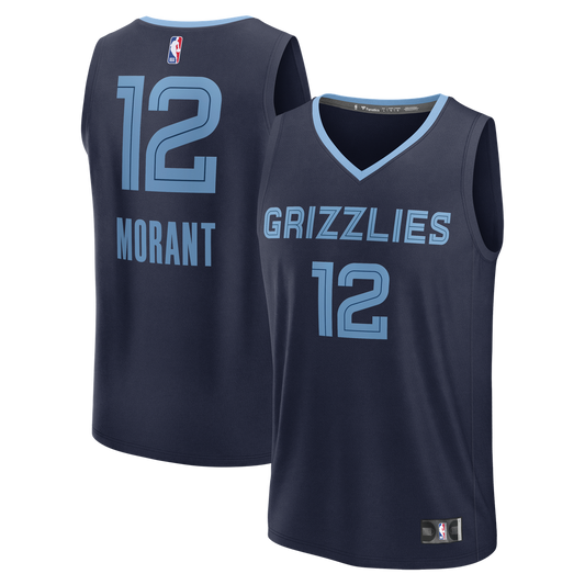 Ja Morant Memphis Grizzlies Fanatics Youth Fast Break Player Replica Jersey - Icon Edition - Navy