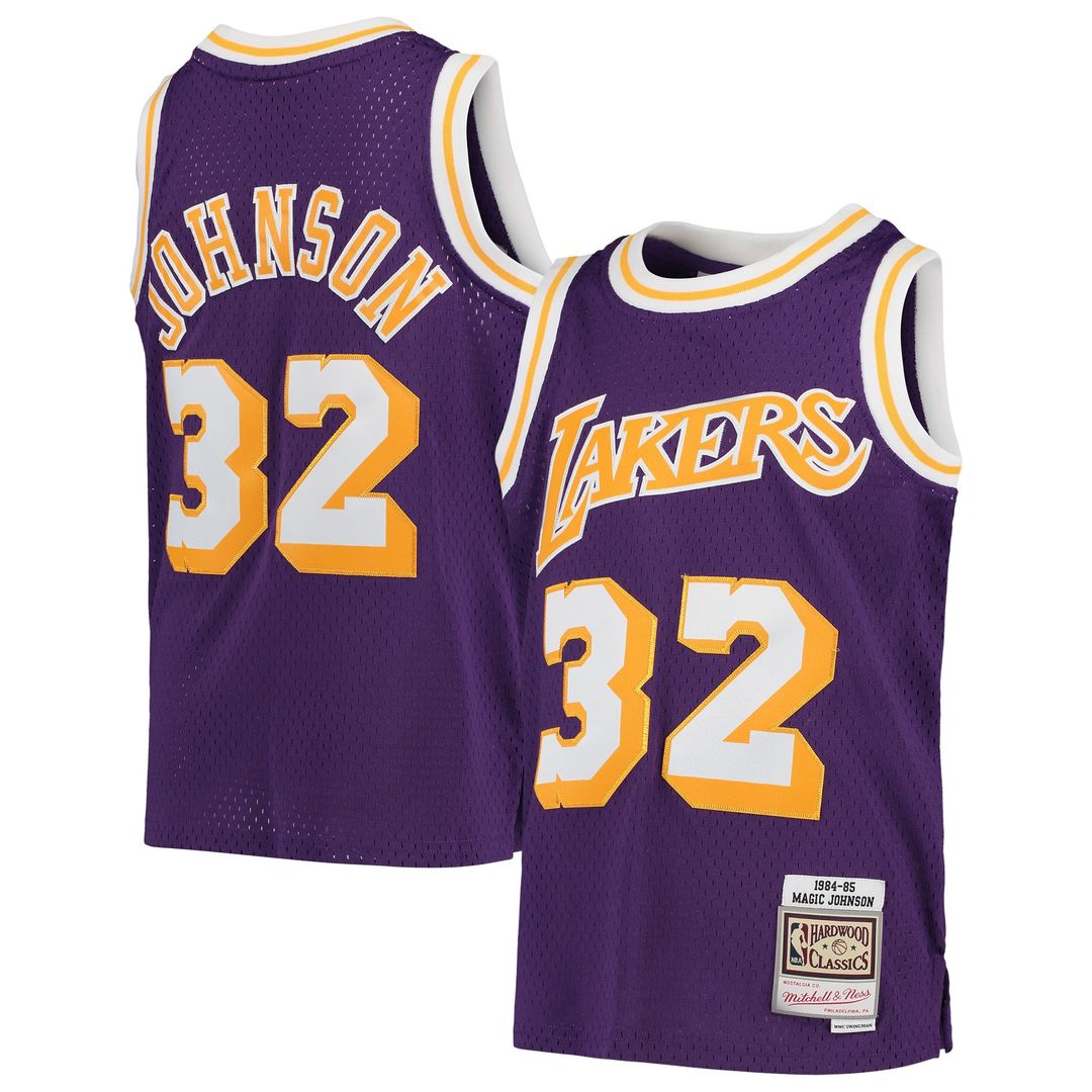 Magic Johnson Los Angeles Lakers Mitchell & Ness Youth Swingman Throwback Jersey - Gold