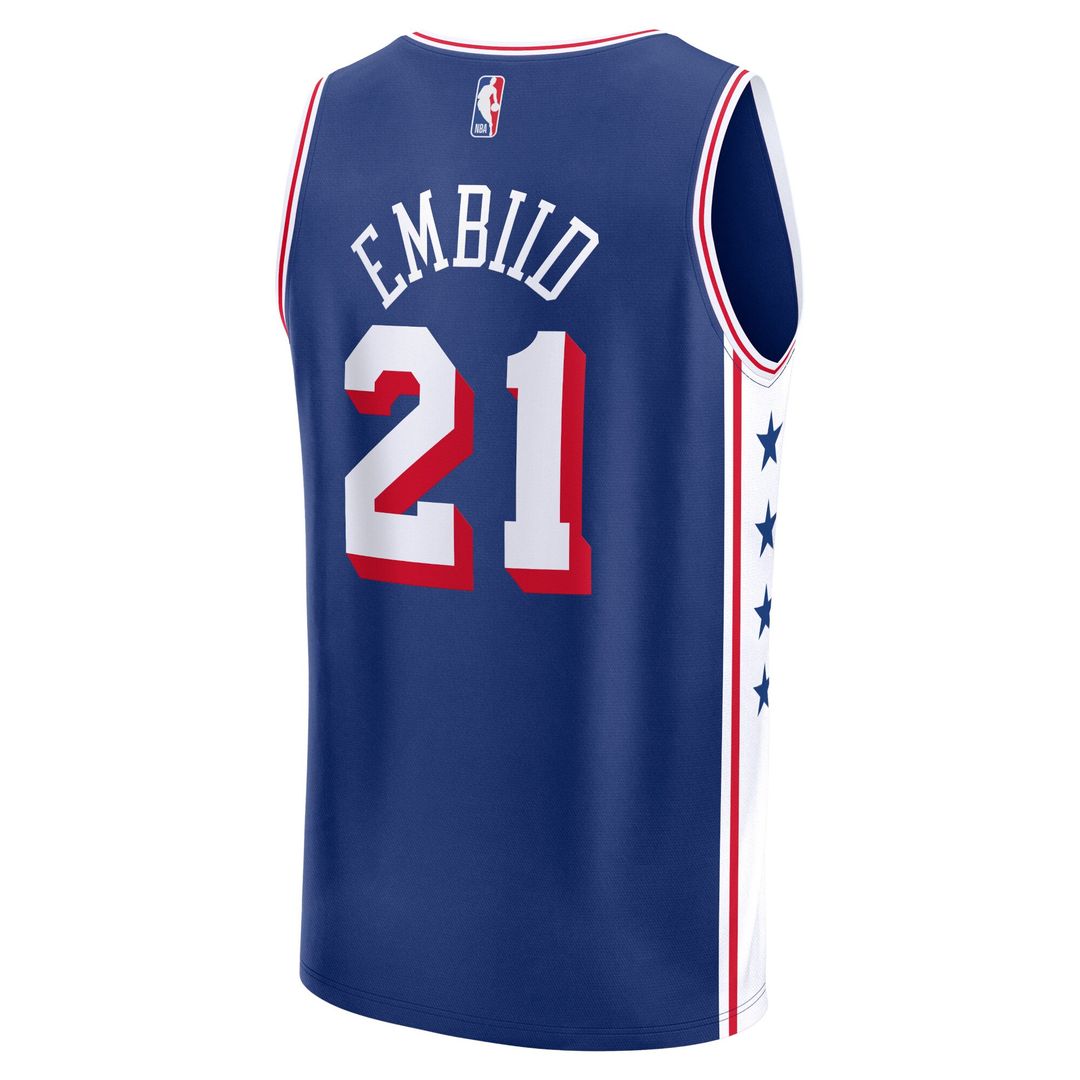 Joel Embiid Philadelphia 76ers Fanatics Fast Break Replica Jersey - Association Edition - White