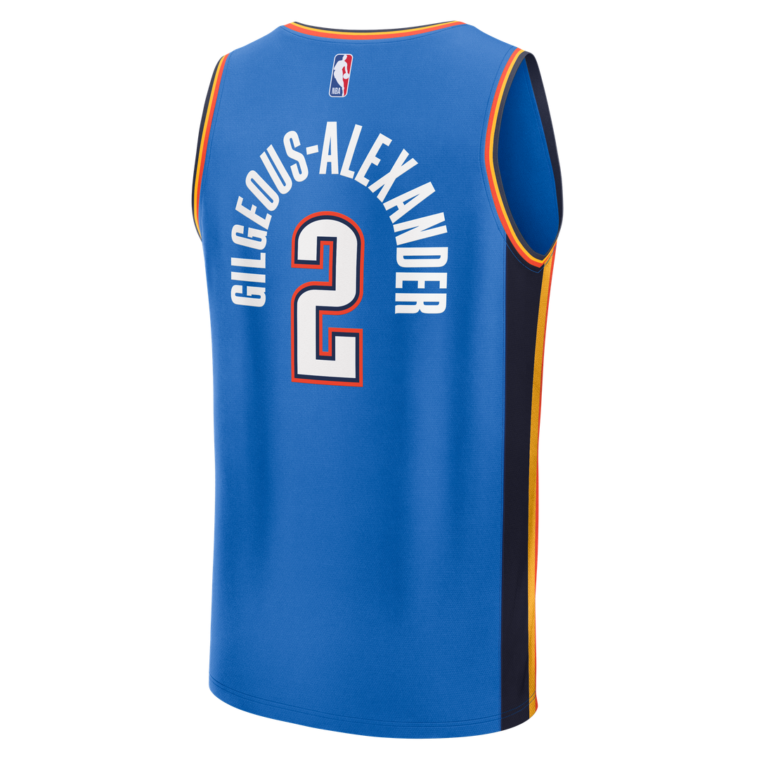 Shai Gilgeous - Alexander Oklahoma City Thunder Fanatics Fast Break Player Replica Jersey - Icon Edition - Blue