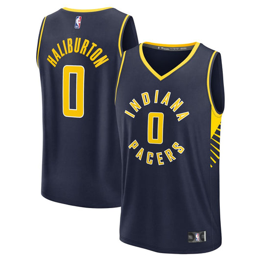 Tyrese Haliburton Indiana Pacers Fanatics Youth Fast Break Player Replica Jersey - Icon Edition - Navy