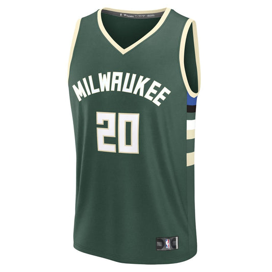 A.J. Green Milwaukee Bucks Fanatics Fast Break Player Replica Jersey - Icon Edition - Hunter Green