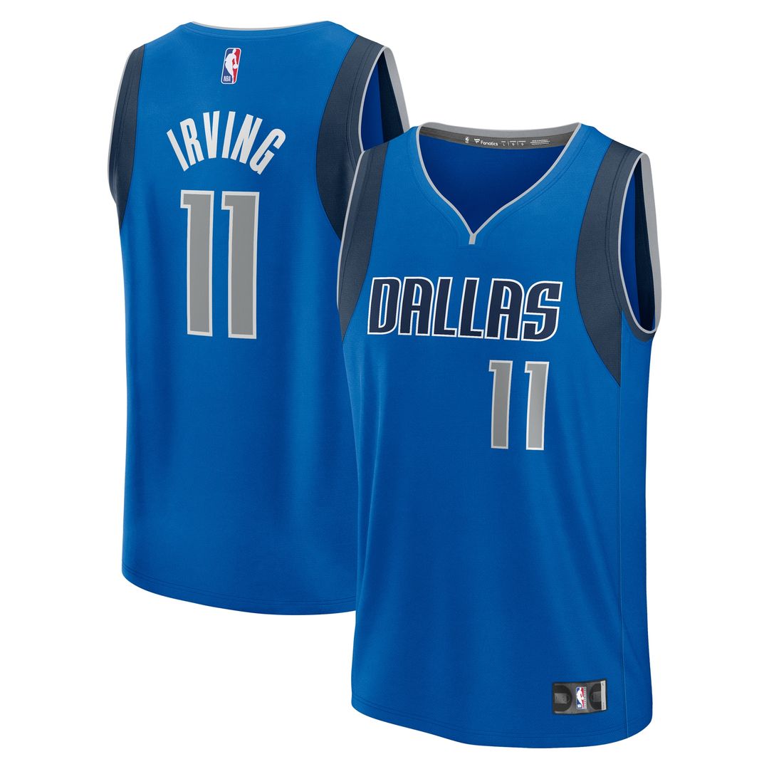 Kyrie Irving Dallas Mavericks Fanatics Fast Break Player Replica Jersey - Icon Edition - Blue