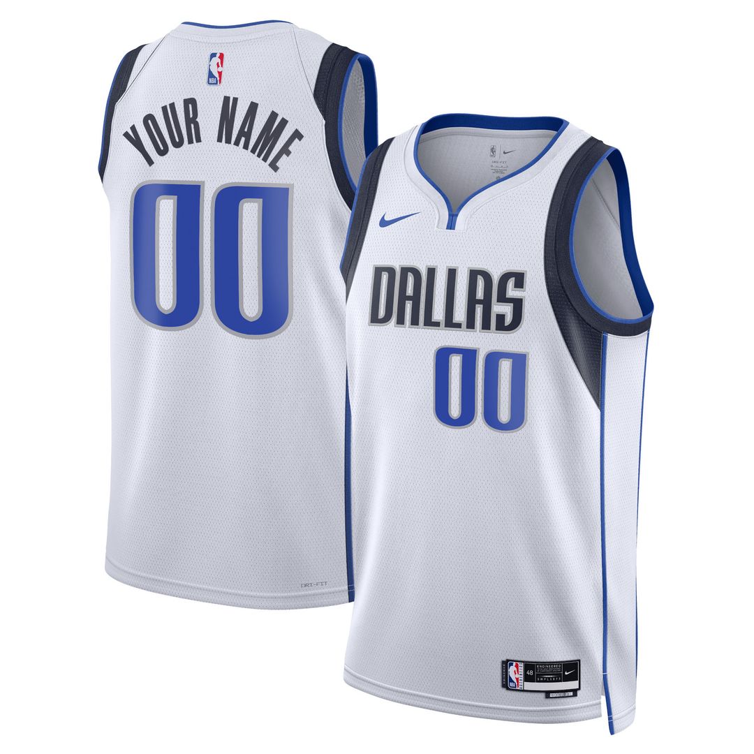 Dallas Mavericks Nike Unisex Swingman Custom Jersey Blue - Icon Edition