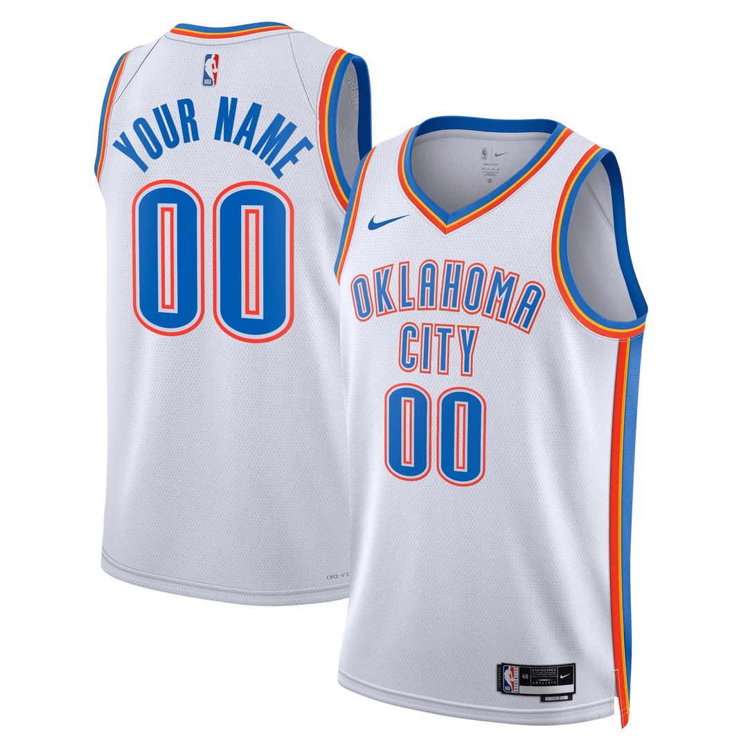 Oklahoma City Thunder Nike Unisex Swingman Custom Jersey Blue - Icon Edition