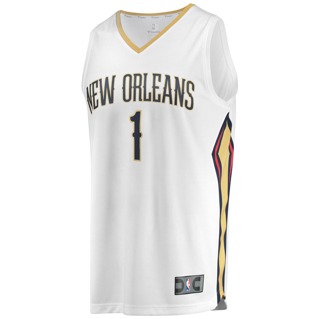 Zion Williamson New Orleans Pelicans Fanatics Replica Fast Break Jersey Navy - Icon Edition