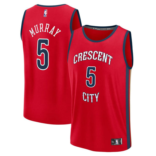 Dejounte Murray New Orleans Pelicans Fanatics Fast Break Player Replica Jersey - Statement Edition - Red
