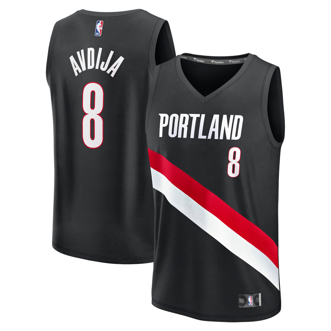 Deni Avdija Portland Trail Blazers Fanatics Fast Break Replica Jersey - Icon Edition - Black