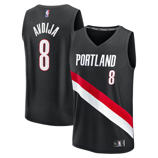 Deni Avdija Portland Trail Blazers Fanatics Fast Break Replica Jersey - Icon Edition - Black