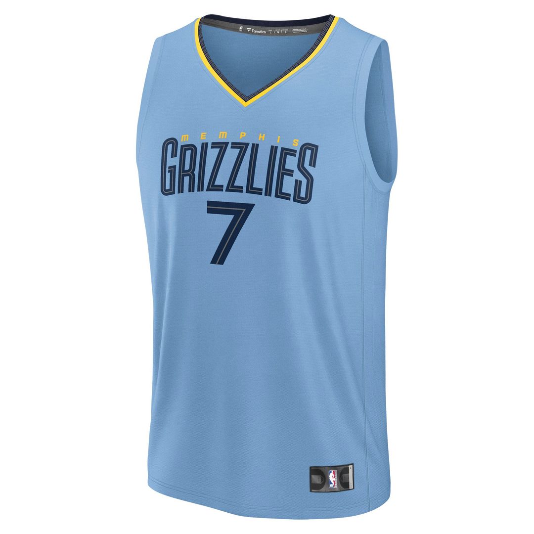 Santi Aldama Memphis Grizzlies Fanatics Fast Break Player Replica Jersey - Statement Edition - Light Blue