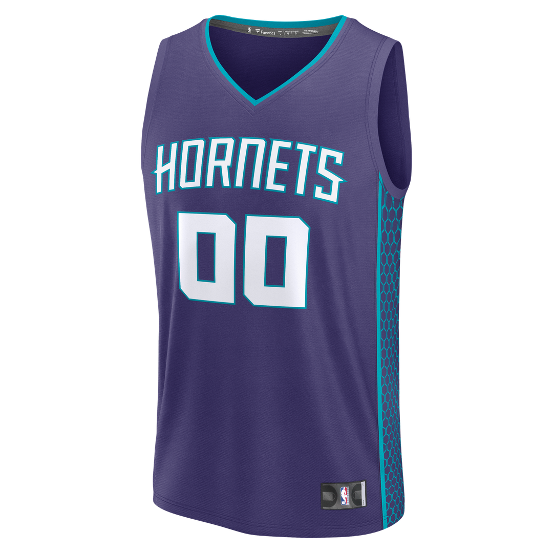 Charlotte Hornets Fanatics Fast Break Custom Jersey - Icon Edition - Teal