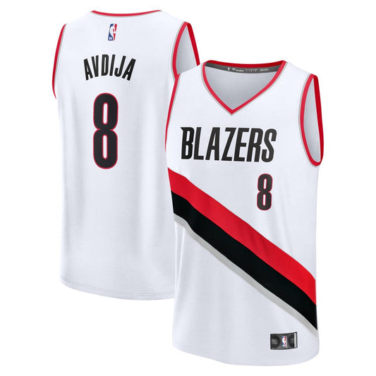 Deni Avdija Portland Trail Blazers Fanatics Fast Break Player Replica Jersey - Association Edition - White