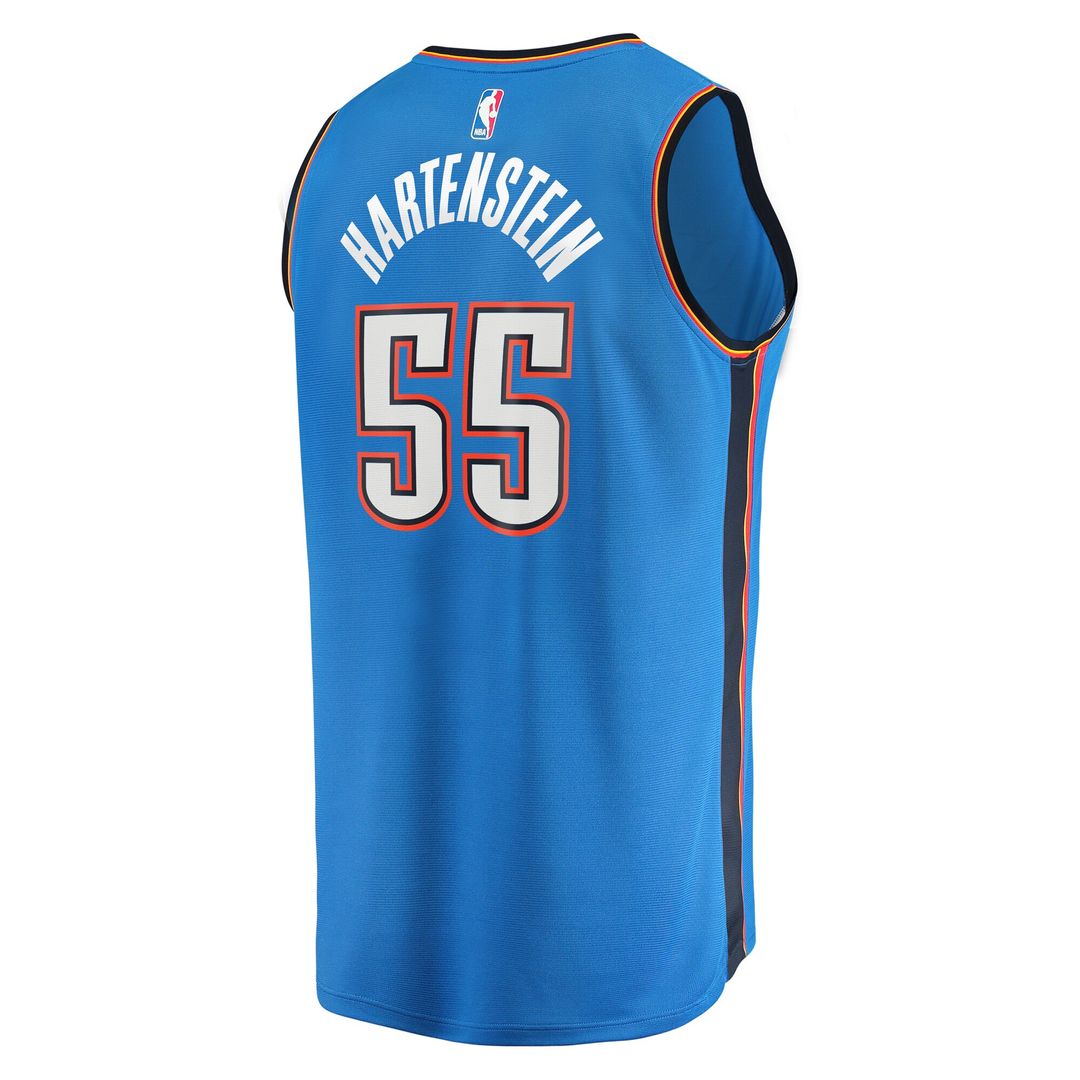 Isaiah Hartenstein Oklahoma City Thunder Fanatics Fast Break Player Replica Jersey - Icon Edition - Blue