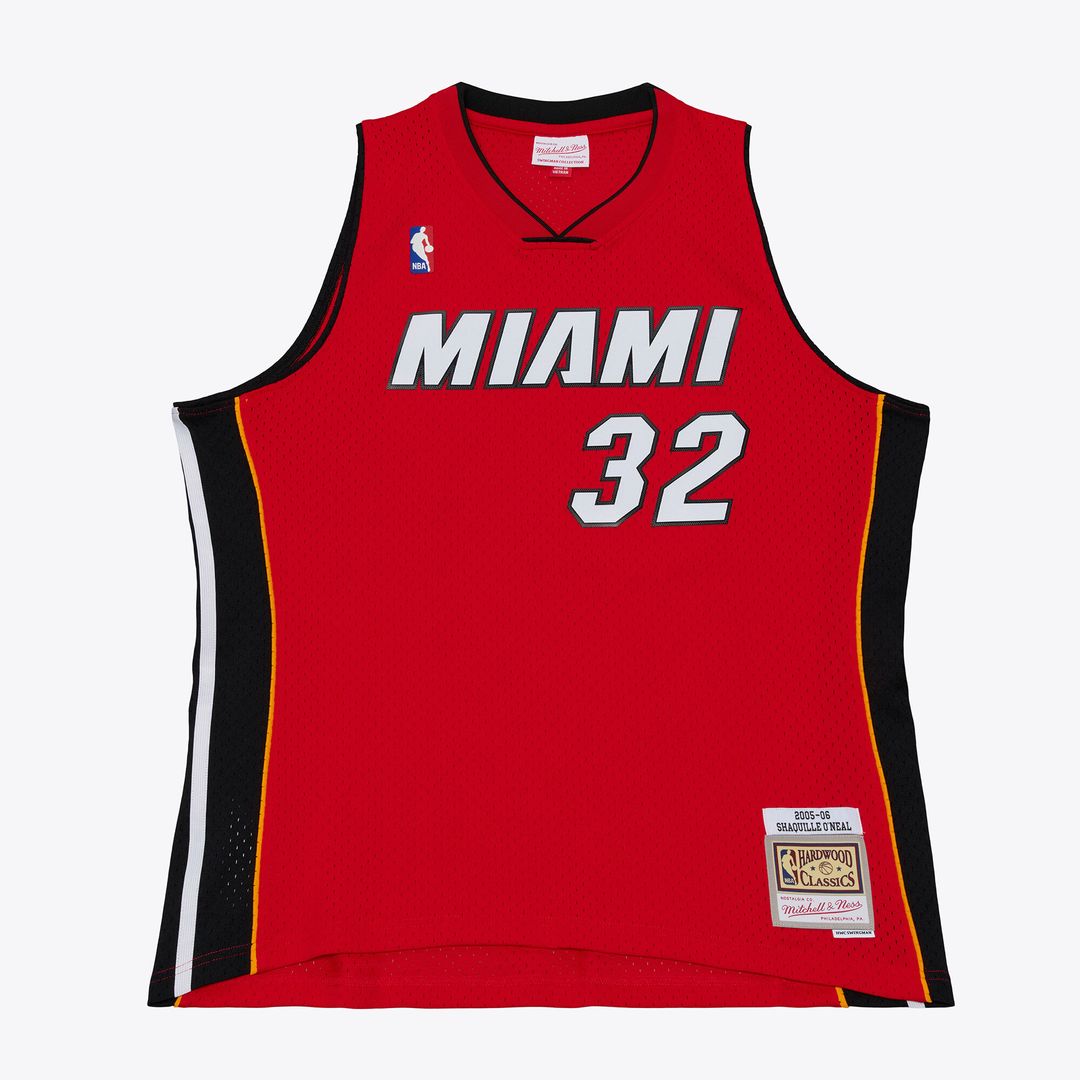 Shaquille O'Neal Miami Heat Mitchell & Ness 2007/08 Hardwood Classics Swingman Jersey - White