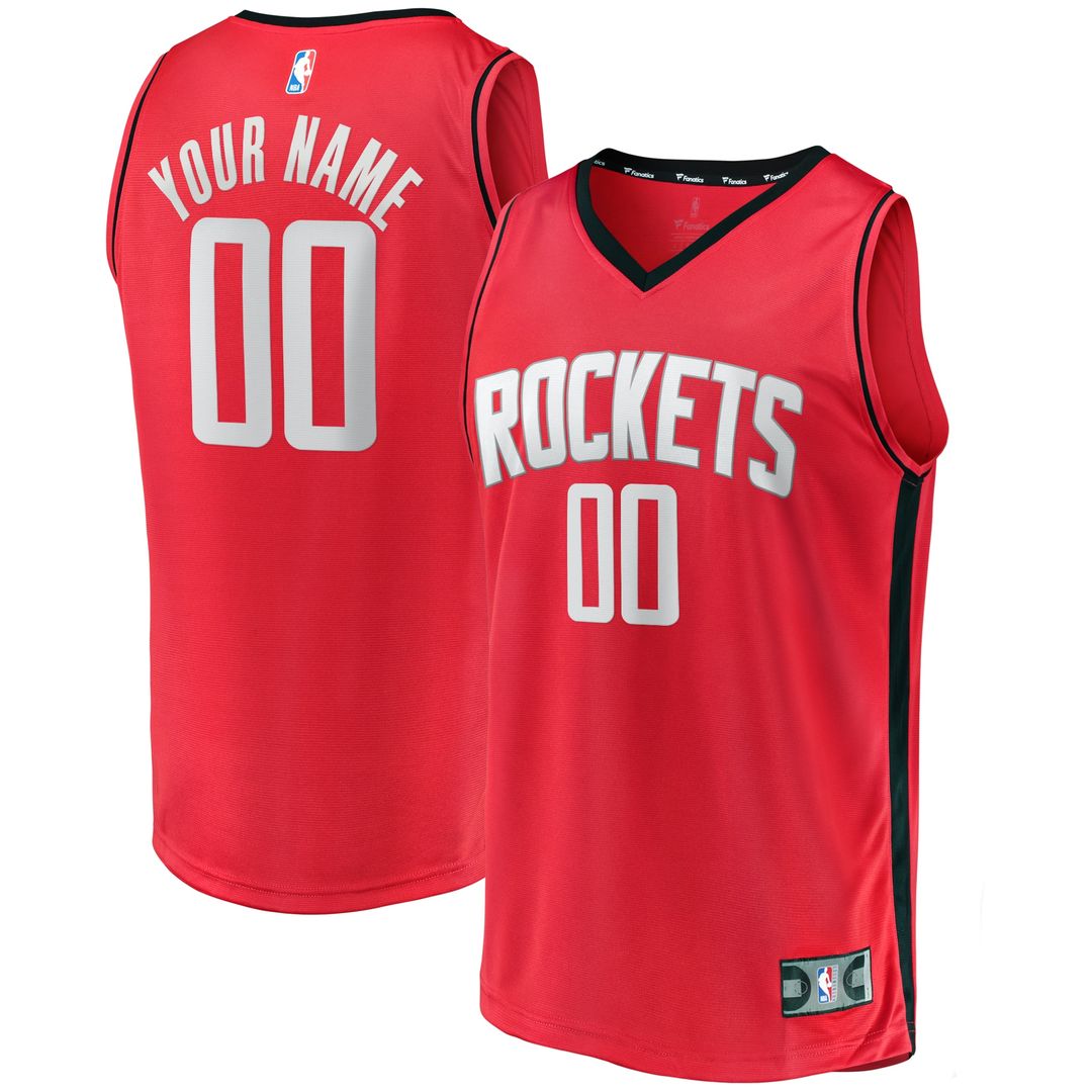 Houston Rockets Fanatics Fast Break Custom Replica Jersey - Icon Edition â€?Red