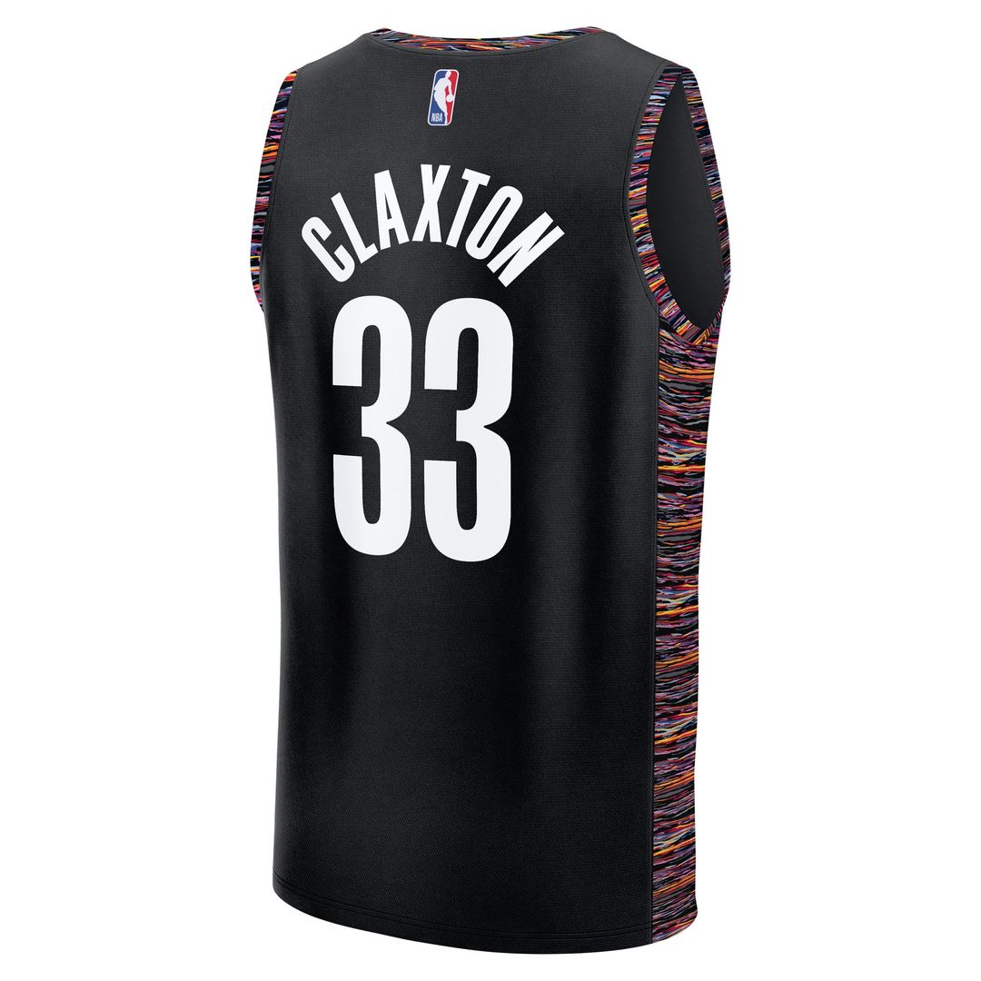 Nic Claxton Brooklyn Nets Fanatics 2025/26 City Edition Fast Break Jersey - Black