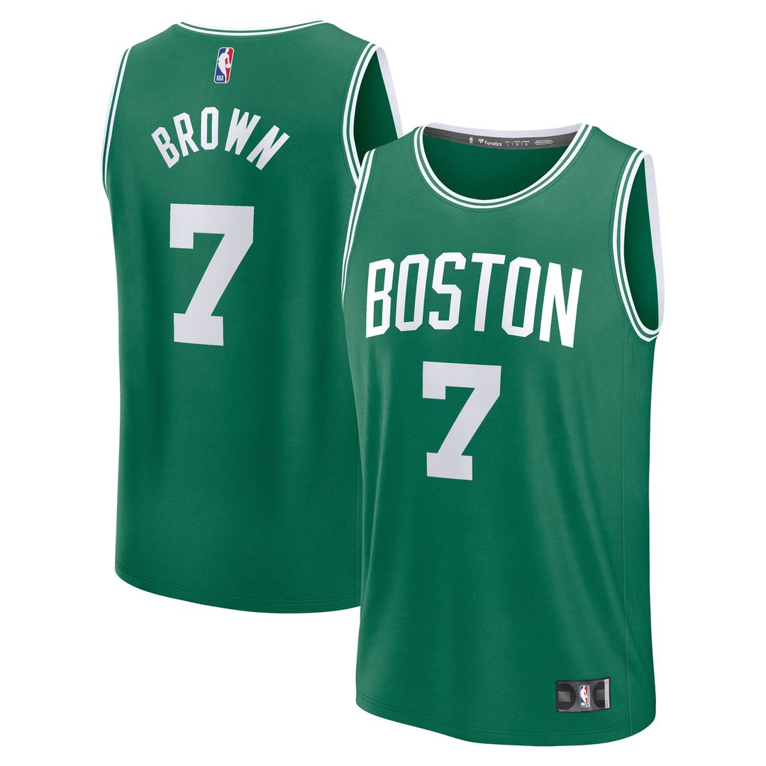 Jaylen Brown Boston Celtics Fanatics Fast Break Player Replica Jersey - Icon Edition - Kelly Green