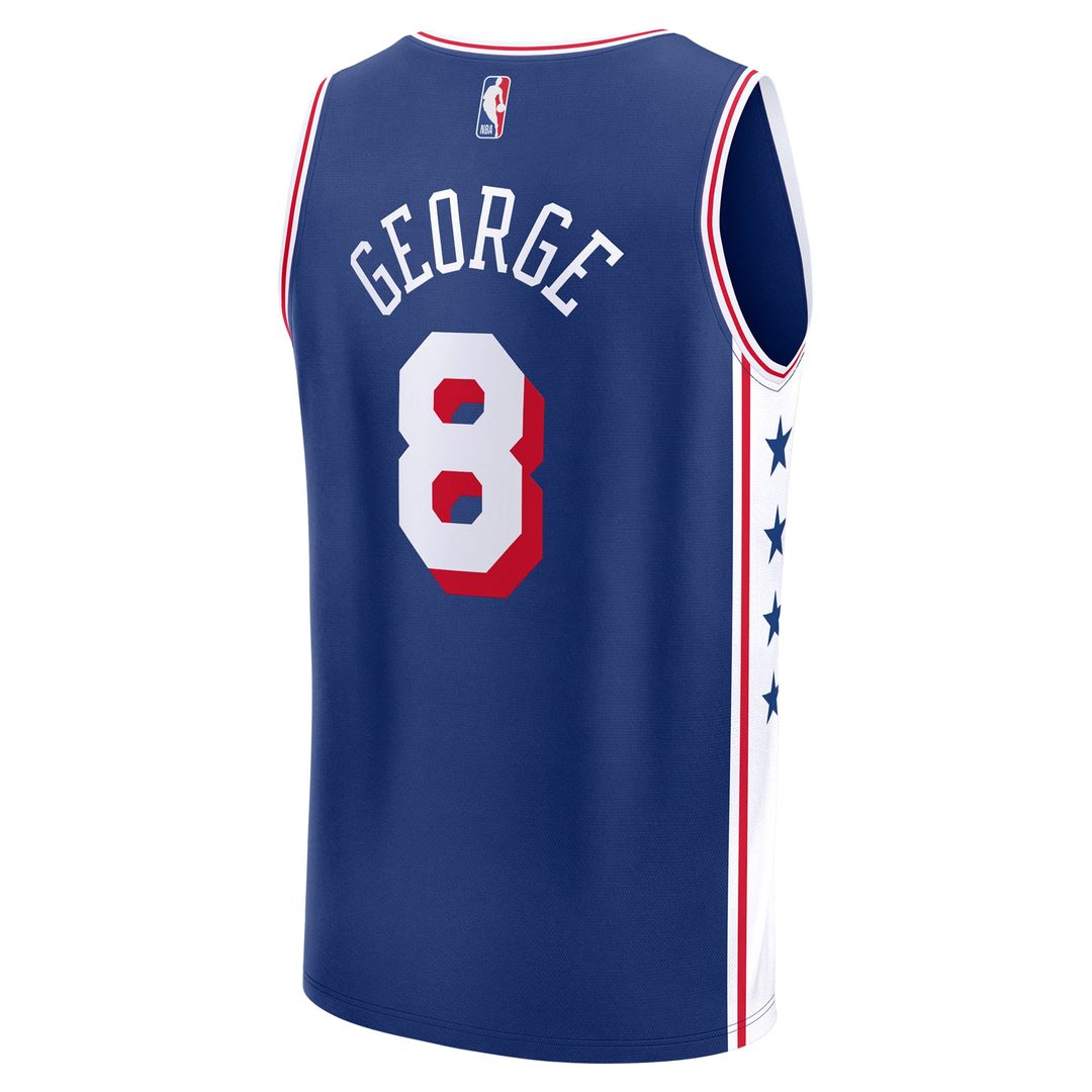 Paul George Philadelphia 76ers Fanatics Fast Break Player Replica Jersey - Icon Edition - Royal