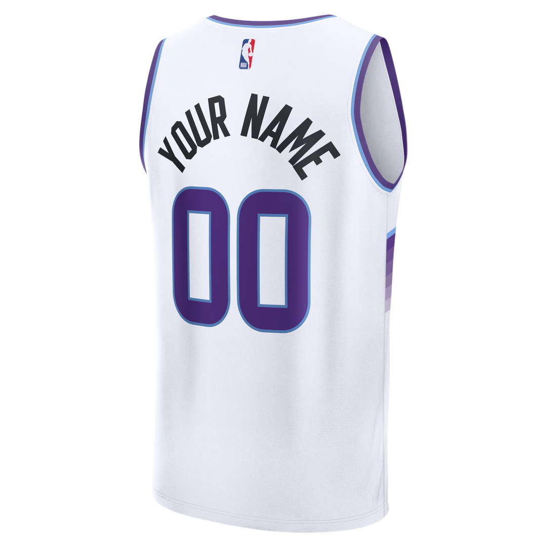 Utah Jazz Fanatics Fast Break Custom Jersey - Statement Edition - Black