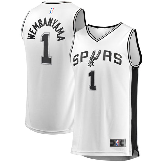 Victor Wembanyama San Antonio Spurs Fanatics Fast Break Player Replica Jersey - Association Edition - White
