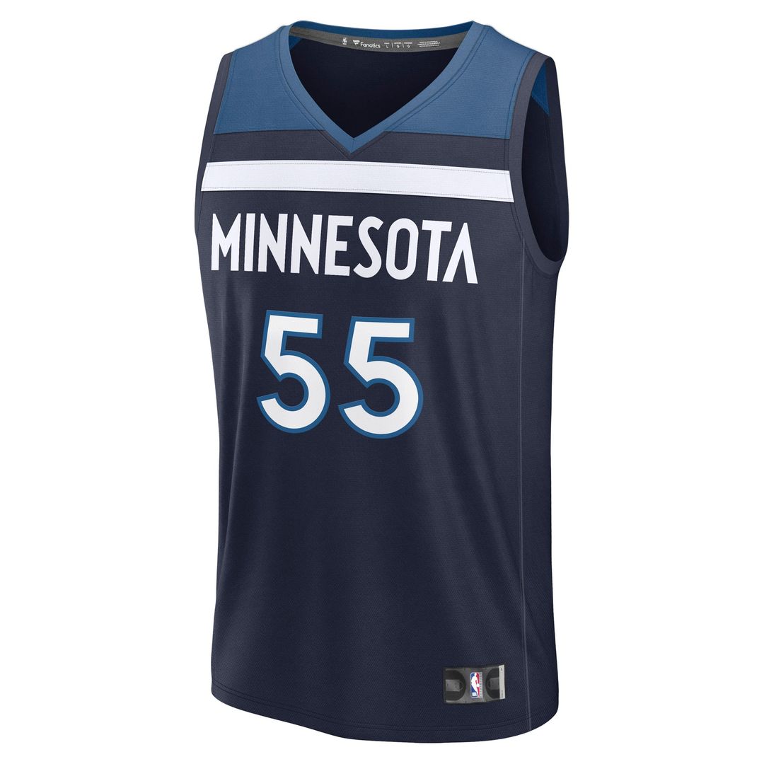 Luka Garza Minnesota Timberwolves Fanatics Fast Break Player Replica Jersey - Icon Edition - Navy