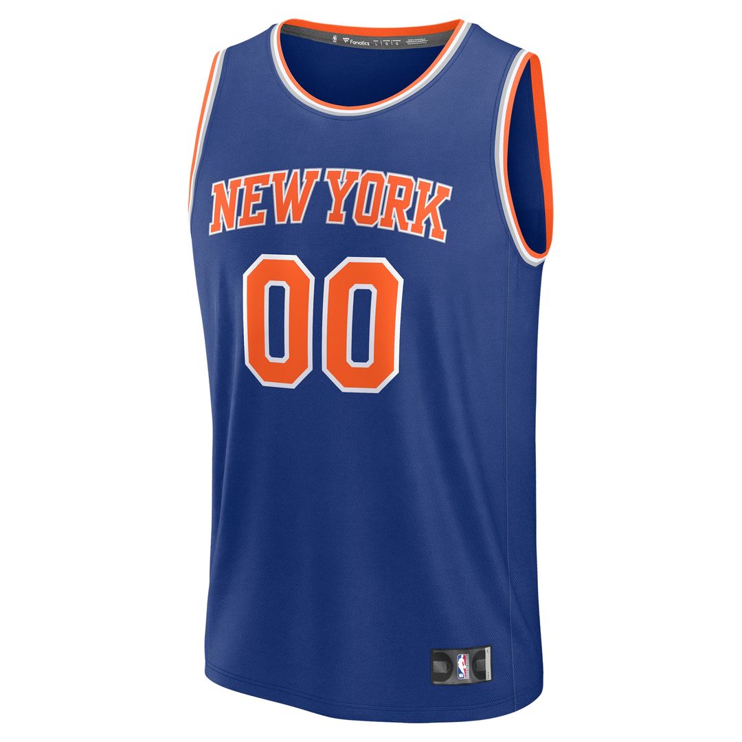 New York Knicks Fanatics Youth Fast Break Custom Jersey - Association Edition - White