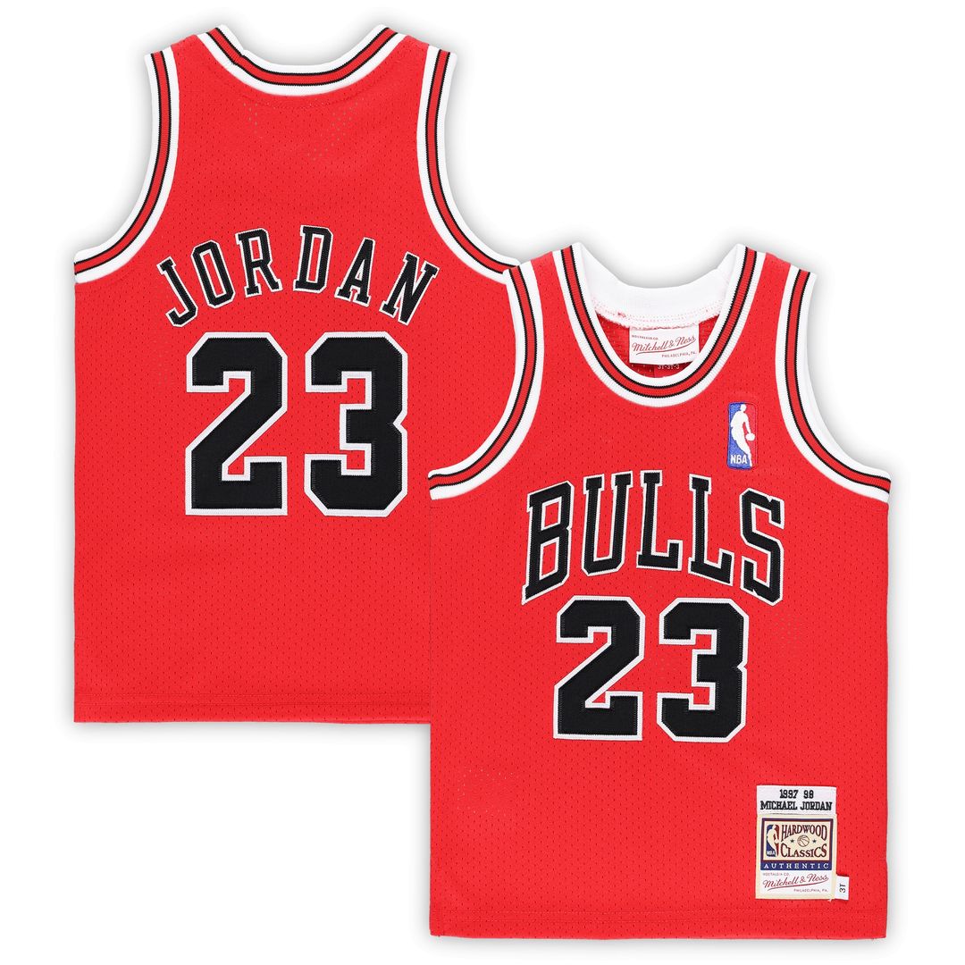 Michael Jordan Chicago Bulls Mitchell & Ness Toddler 1996/97 Hardwood Classics Authentic Jersey - Black