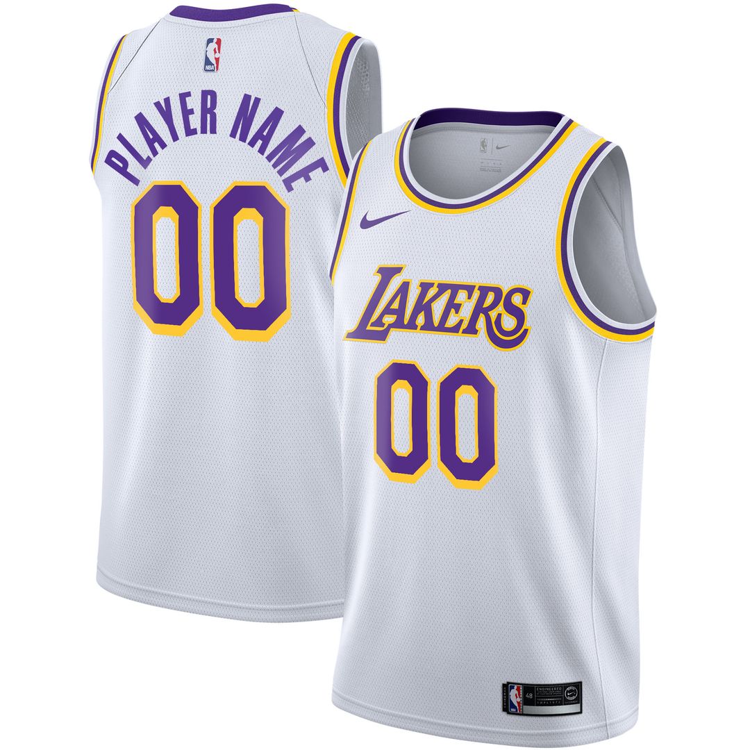 Los Angeles Lakers Nike 2020/21 Swingman Custom Jersey - Icon Edition - Gold