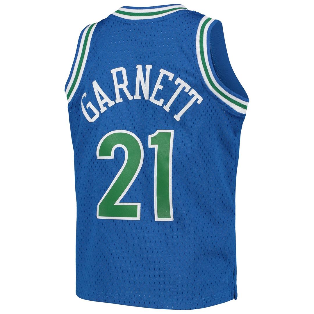 Kevin Garnett Minnesota Timberwolves Mitchell & Ness Youth 1995 - 96 Hardwood Classics Swingman Jersey - Blue