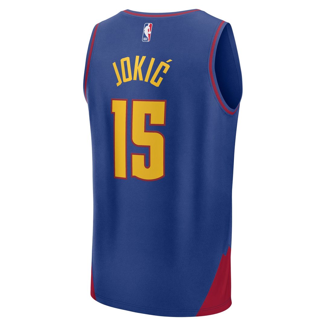 Nikola Jokic Denver Nuggets Fanatics Youth Fast Break Player Replica Jersey - Statement Edition - Blue