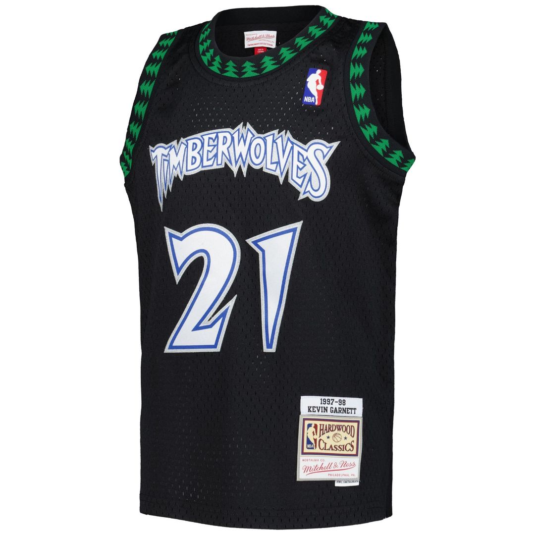 Kevin Garnett Minnesota Timberwolves Mitchell & Ness Youth 1995 - 96 Hardwood Classics Swingman Jersey - Blue