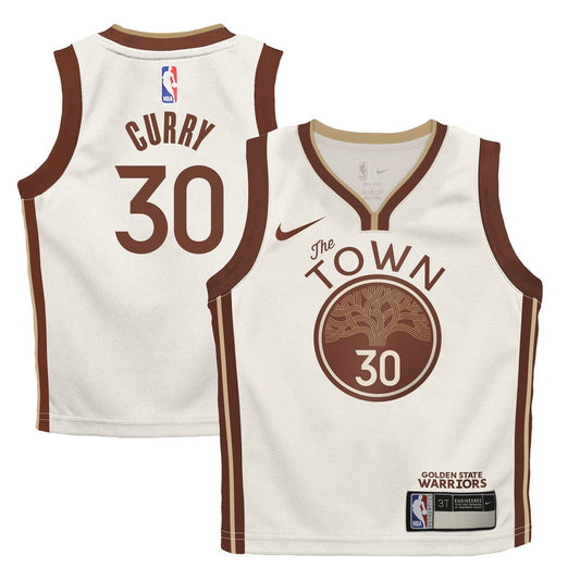Stephen Curry Golden State Warriors Nike Infant 2025/26 City Edition Swingman Jersey - Tan