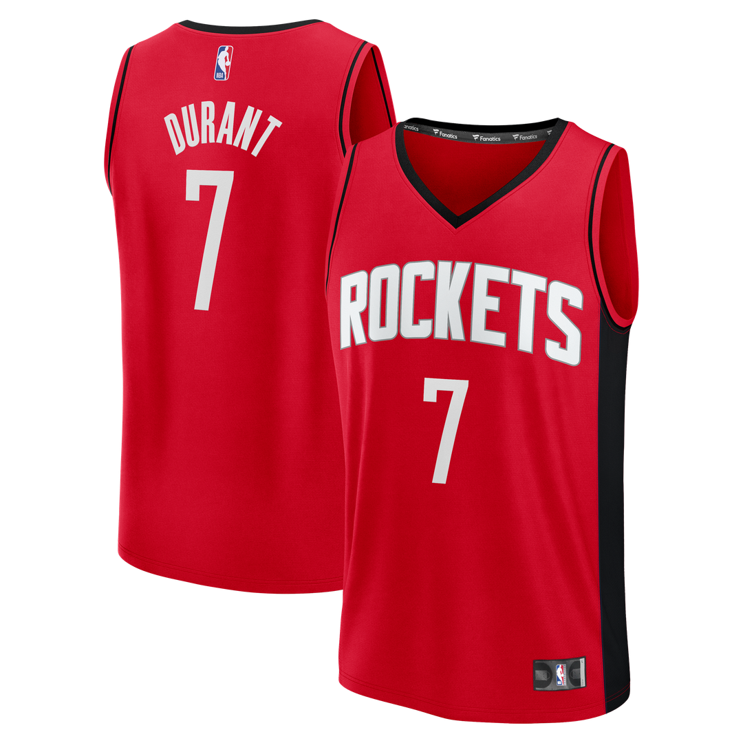 Kevin Durant Houston Rockets Fanatics Youth Fast Break Jersey - Icon Edition - Red