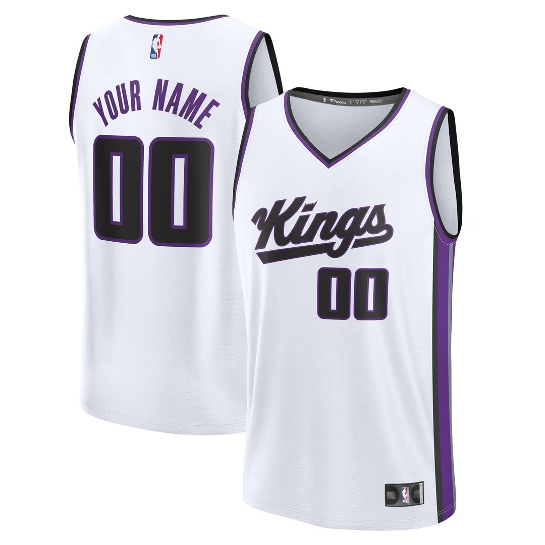 Sacramento Kings Fanatics Fast Break Custom Jersey - Icon Edition - Black