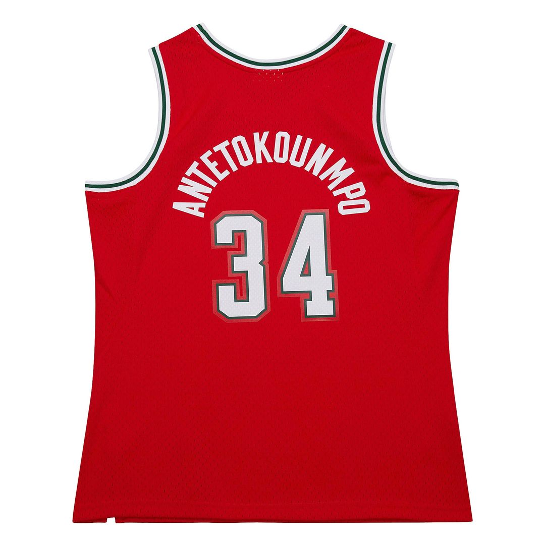 Giannis Antetokounmpo Milwaukee Bucks Mitchell & Ness 2013/14 Hardwood Classics Swingman Jersey - White